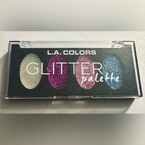 L.A Colors Pastel Pink GLITTER Eyeshadow & Lip Gloss Gel Palette MAGICAL CGP693